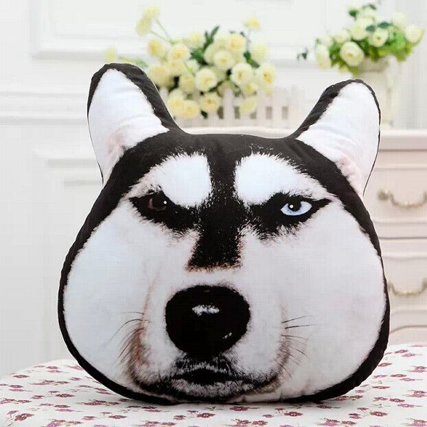 Manufacturers selling God annoying dog 3D creative head pillow cushion Ha J Chiesa Moyer dog wholesale custom hand warmer