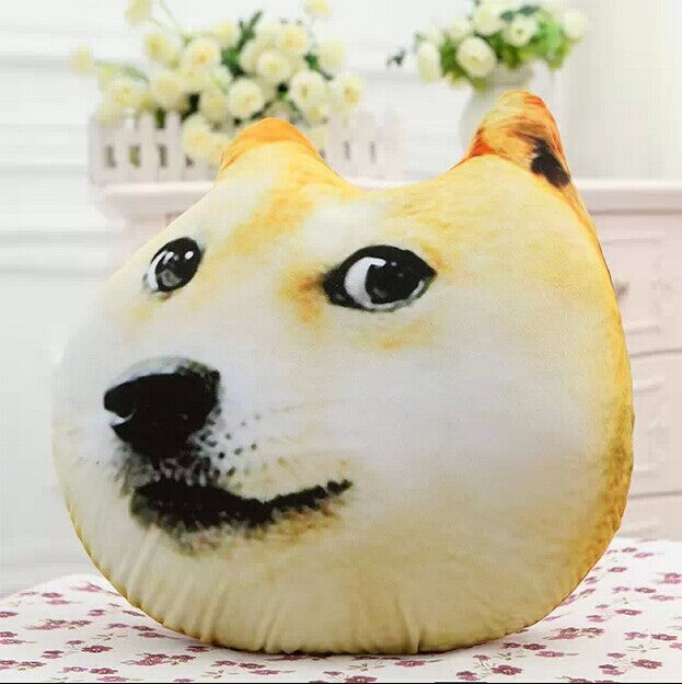 Manufacturers selling God annoying dog 3D creative head pillow cushion Ha J Chiesa Moyer dog wholesale custom hand warmer