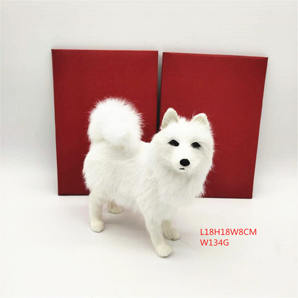 White Home Samoyed Ornaments Dog Crafts