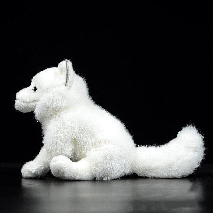 Simulation White Fox Arctic Fox Doll Plush Toy