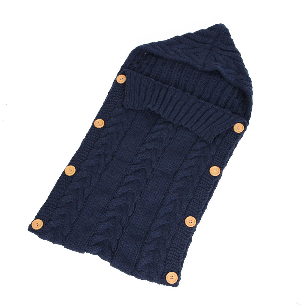 New Autumn Winter Newborn Baby Boy Girl Knit Sleeping Bag Clothes