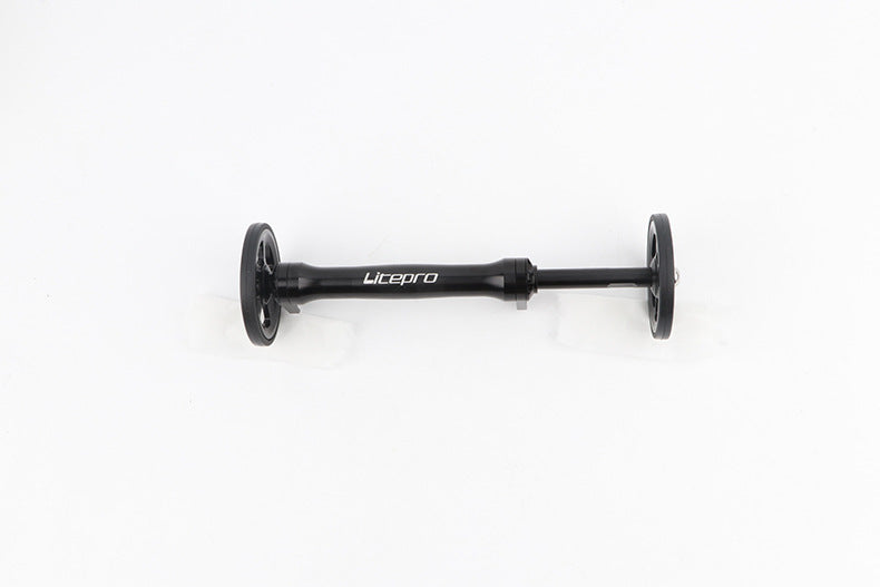 Small Cloth Folding Bike Modified Aluminum Alloy Easy Wheel Extension Rod Litepro Telescopic Rod Easy Wheel