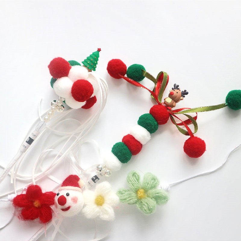 Christmas And New Year Pure Handmade Bell Hair Ball