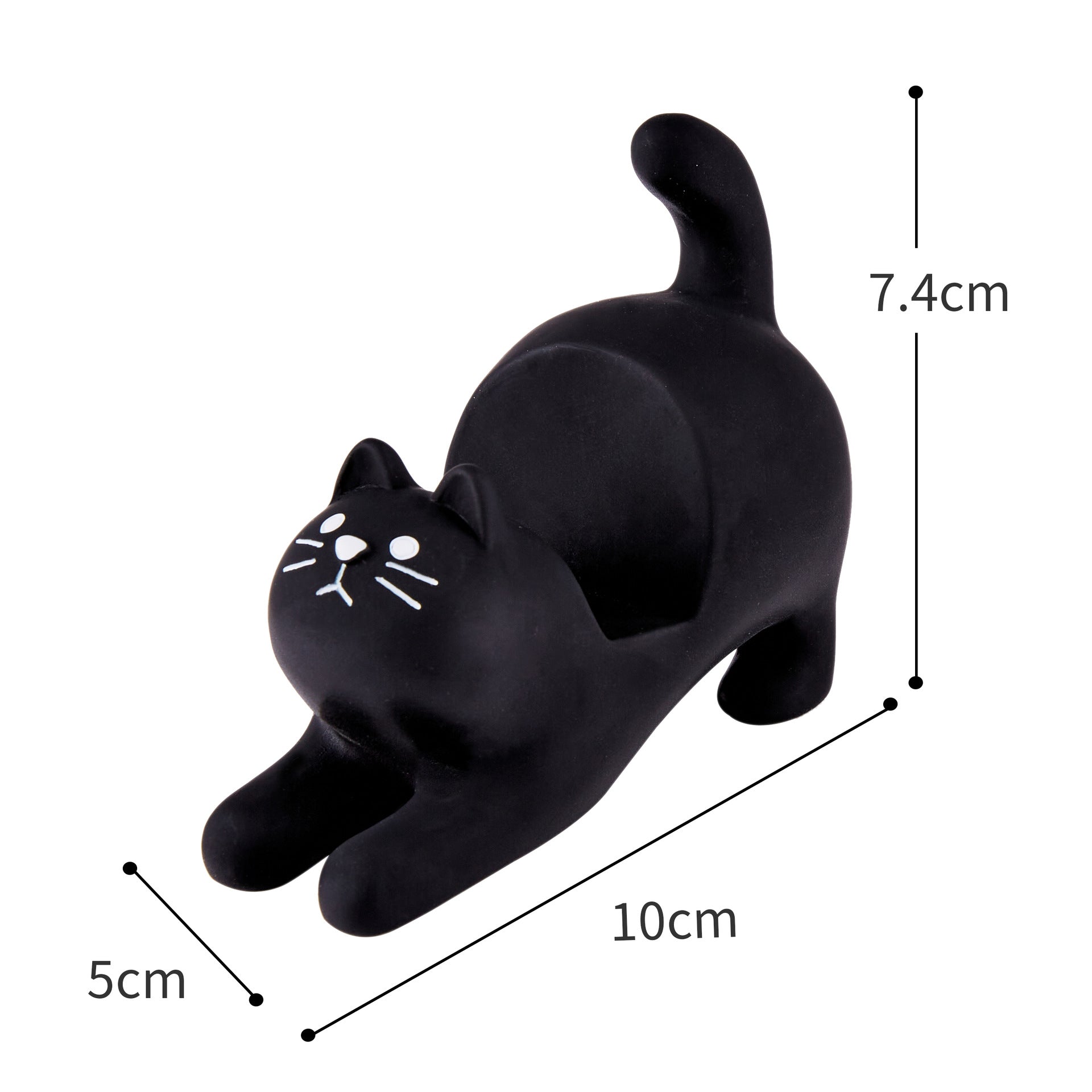 Grocery Cat Phone Holder Resin Craft Car Desktop Ornament