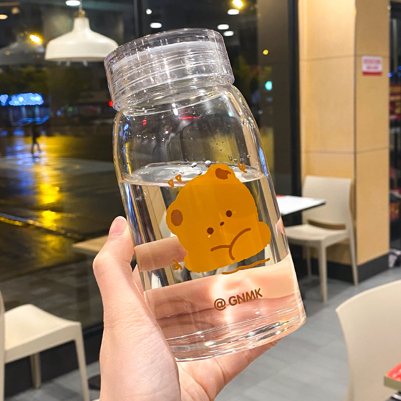 Simple Transparent Cup With Lid Tea Filter