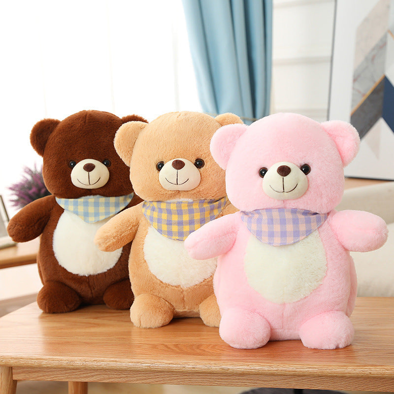 Cute Scarf Teddy Bear Warm Hands In Winter