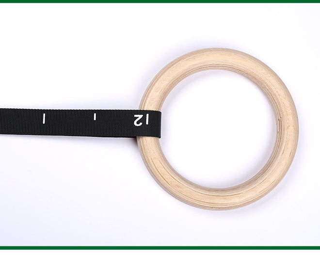 Wooden Fitness Pull-up Gymnastics Handle Ring