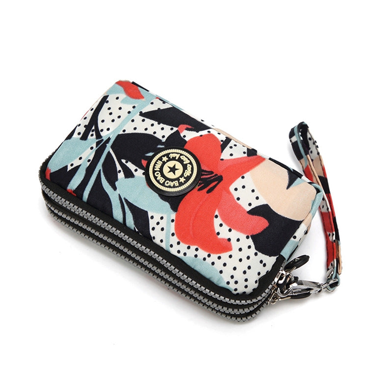 Women's Crossbody Canvas Bag Key Hand Wrist Coin Purse