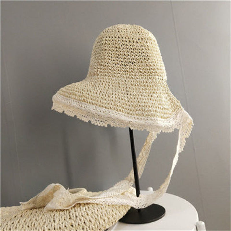 Women's Summer Lace Lace Beach Hat Small Seaside