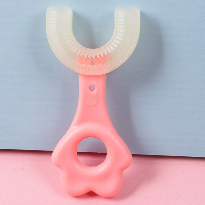 U-shaped Baby Toothbrush Children 360 Degree Teethers Soft Silicone