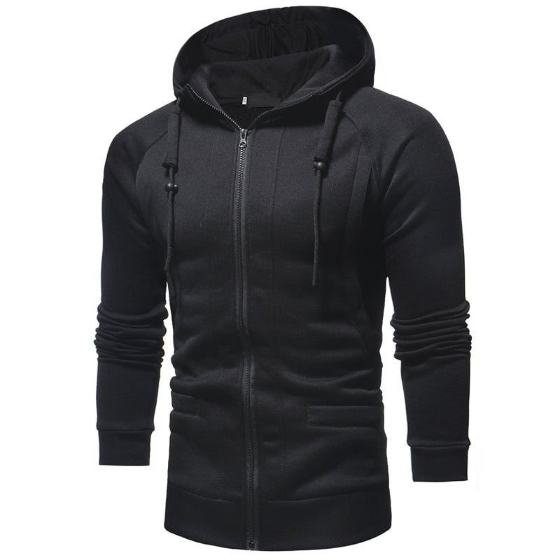 Men's Casual Slim Fit Zip Hoodie