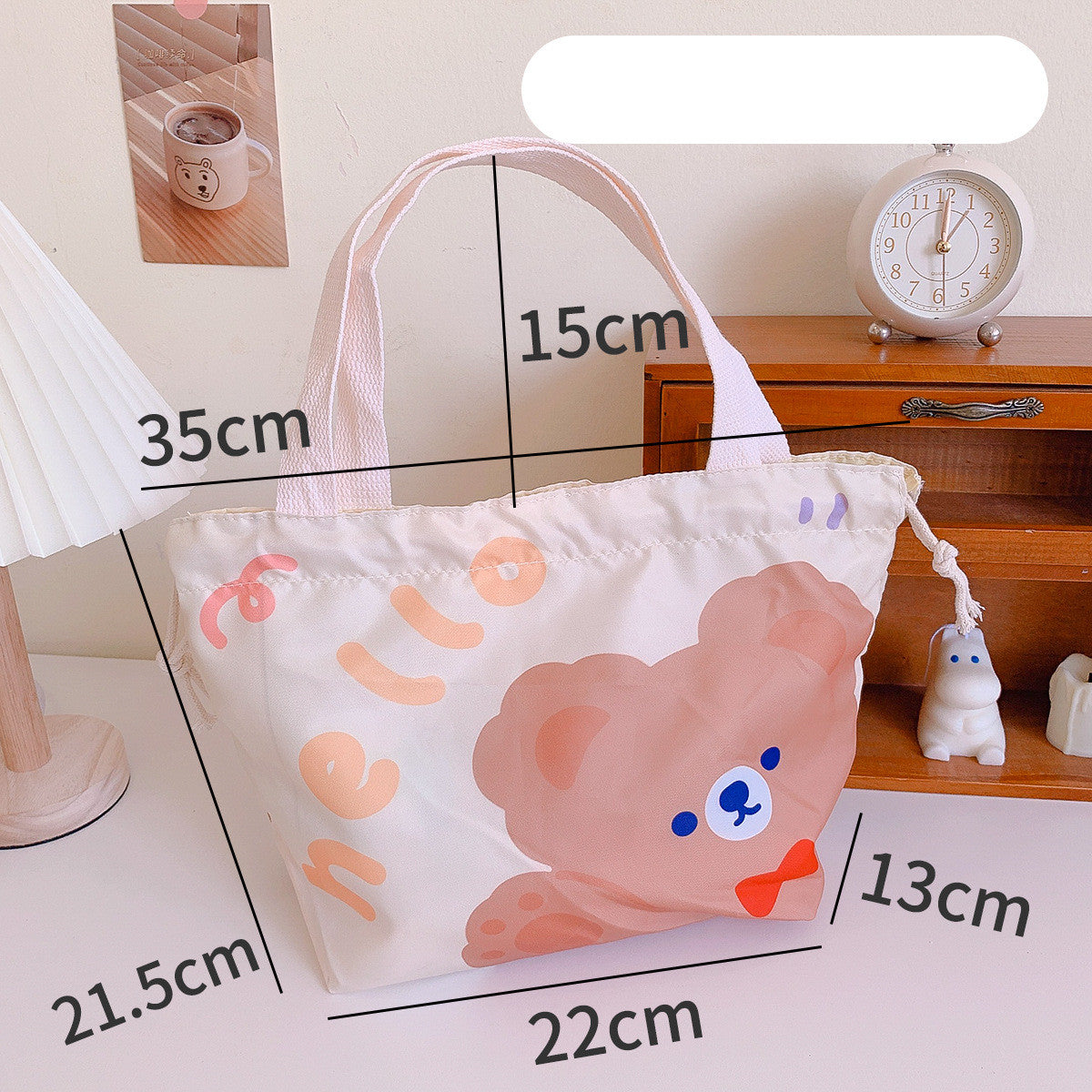 Cute Cartoon Waterproof Insulated Lunch Box Storage Bag