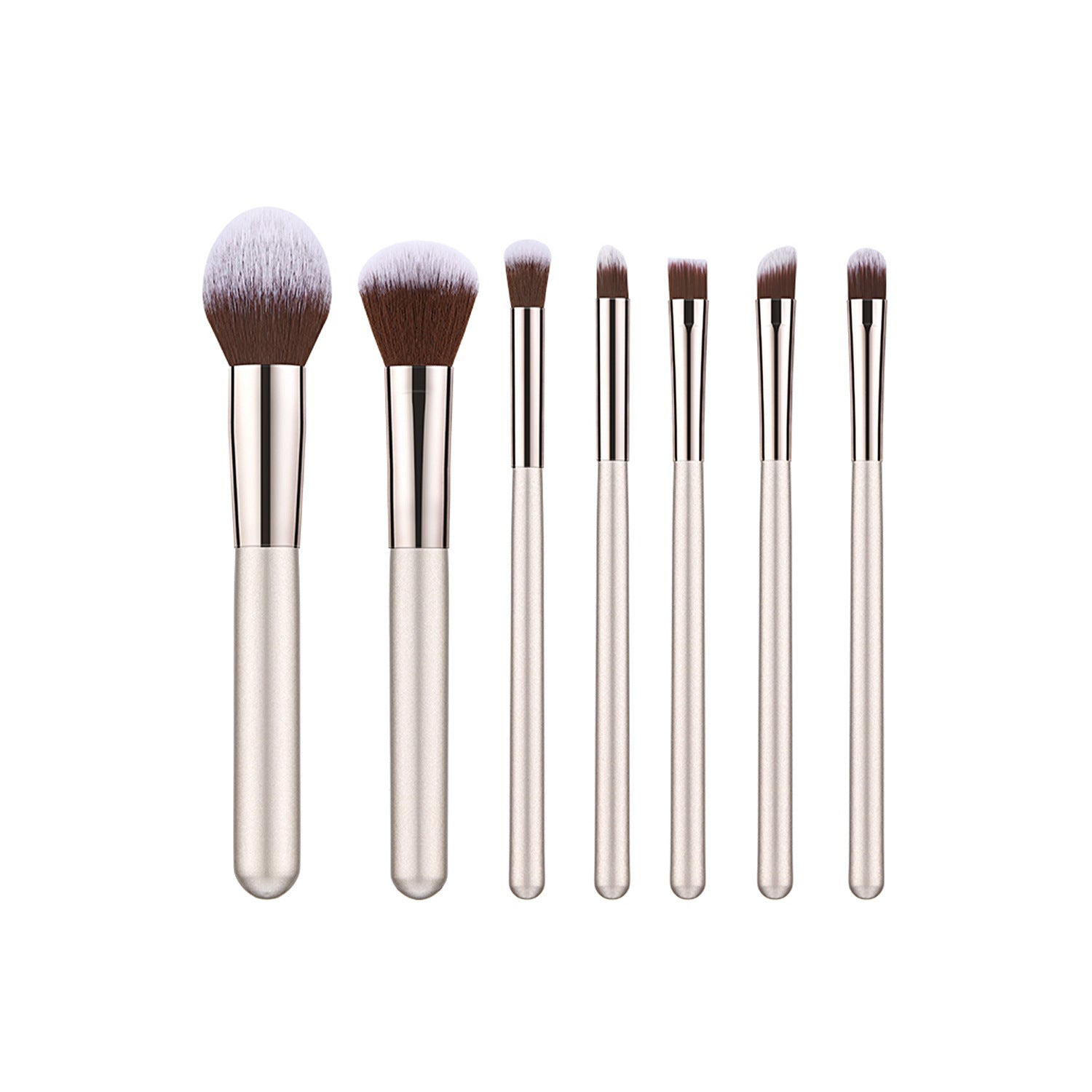 Wooden Handle Makeup Brush Champagne Gold