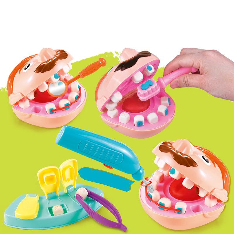 Puzzle Color Mud Little Dentist Plasticine Clay DIY Mold