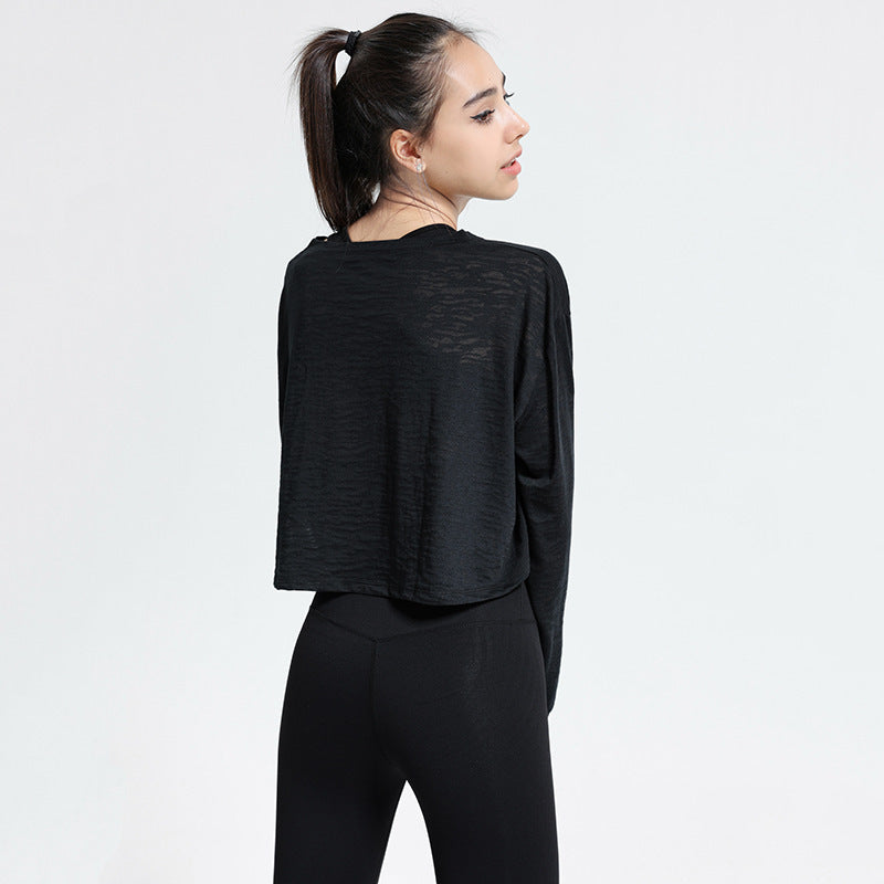 Long Sleeve Sports Top Light Breathable And Loose