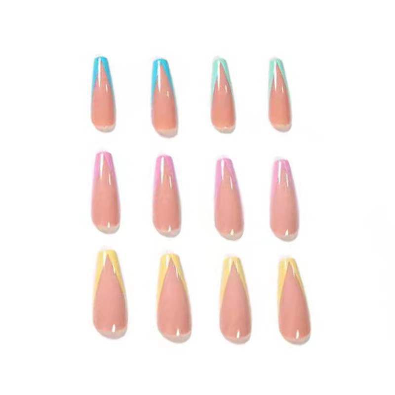 Color Long Ballet Detachable Wearable Nail Patch