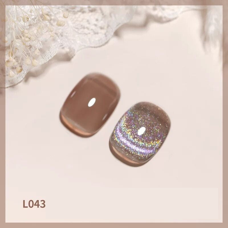 Colorful Laser Cat Eye Nail Polish