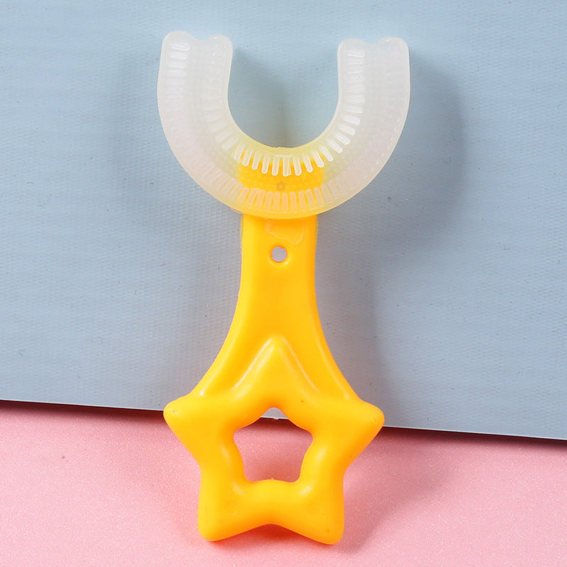 U-shaped Baby Toothbrush Children 360 Degree Teethers Soft Silicone