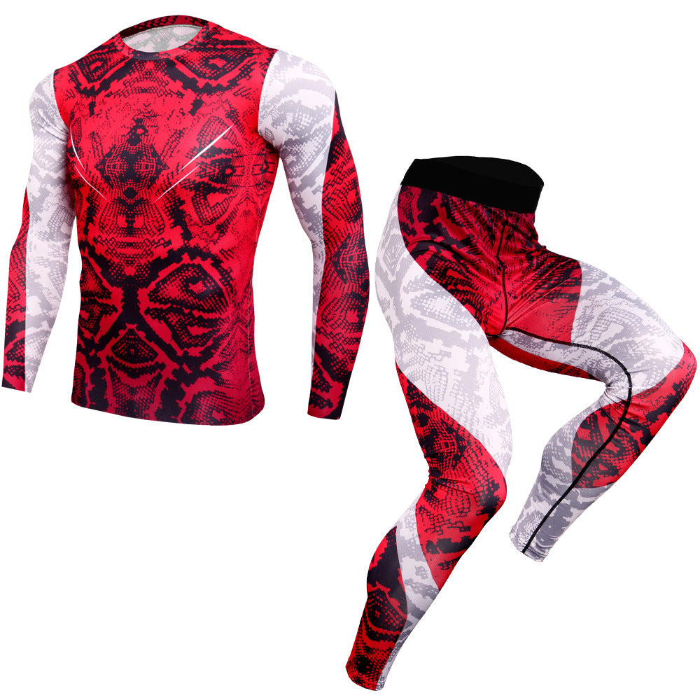 Men's Stretch Outdoor Leisure Running Training Suit