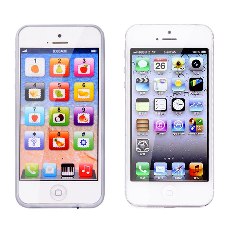 Children's toys English version of Apple's mobile phone mobile phone simulation of children's educational toys.