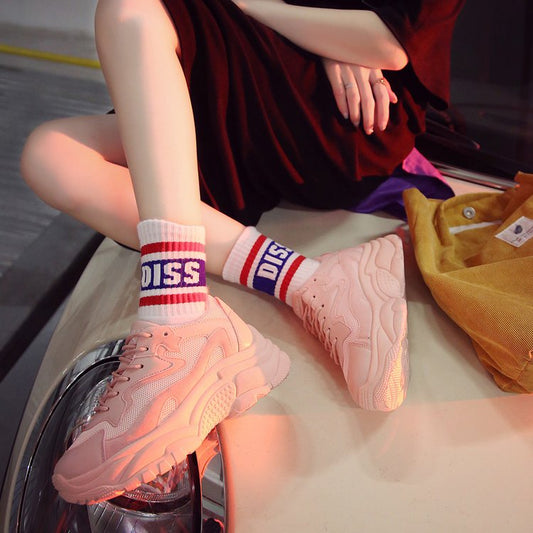 Korean students breathable single shoes wild casual shoes women's shoes running shoes