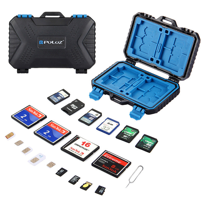 Waterproof memory card memory box