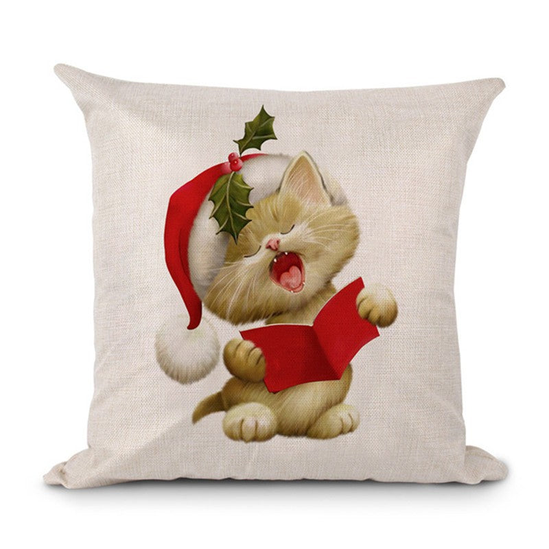 Christmas Hot-selling Home Sofa Office Creative Linen Pillowcase