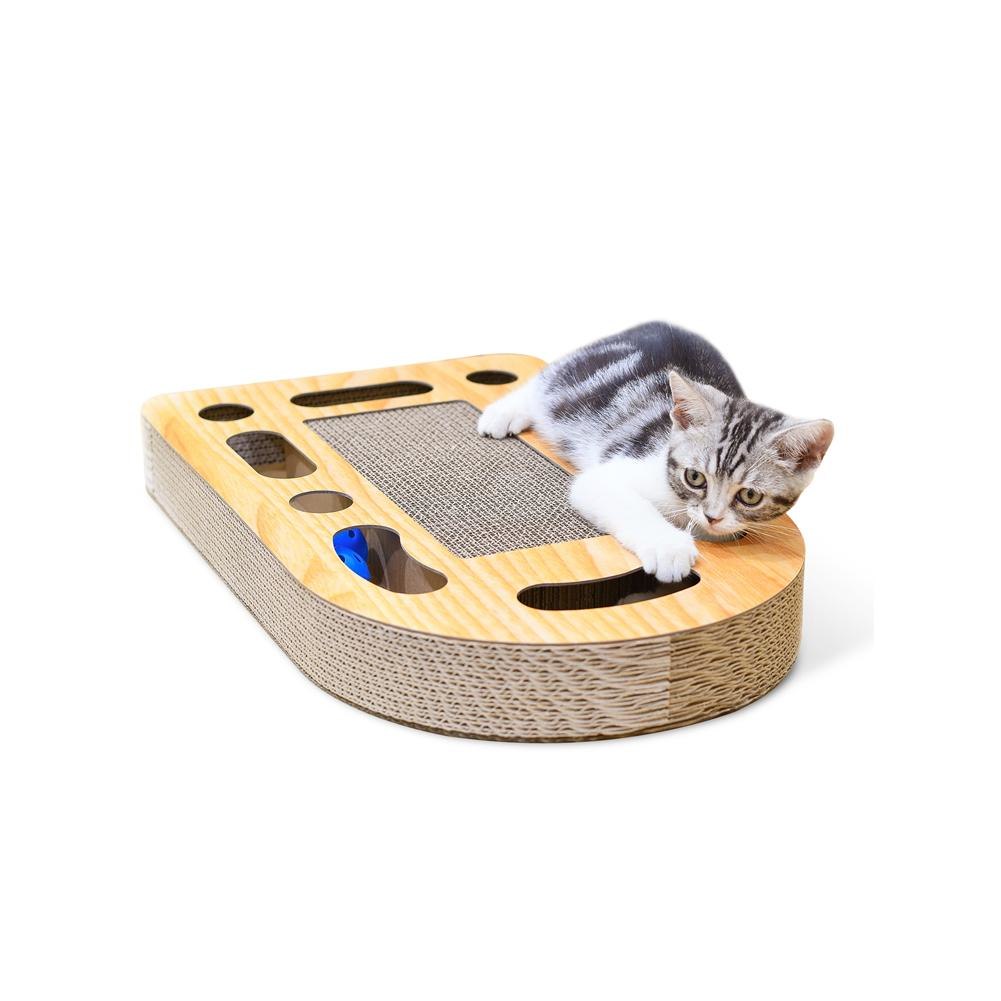 Cat toy claws cat scratch board wear-resistant creative corrugated paper cat hole turntable ball funny cat toy