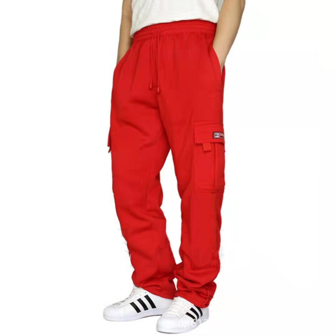 Men Pants Sweatpants Stretch Elastic Waist Jogger Sports Pants Drawstring Trousers