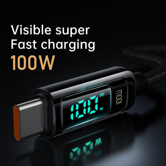 Digital Display PD Fast Charging Data Cable Mobile Phone