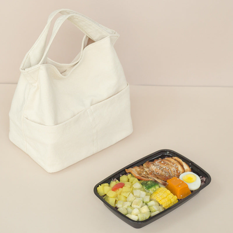 Canvas Eco-friendly Renewable Material Portable Lunch Box Bento Bag