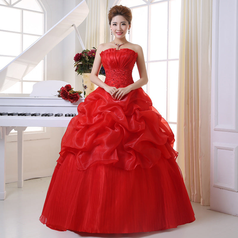 New Bustier Korean Princess Thin Wedding Dress