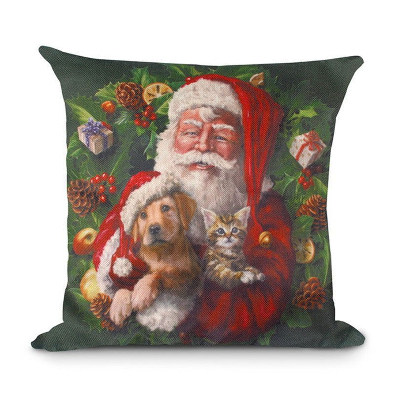 Christmas Hot-selling Home Sofa Office Creative Linen Pillowcase