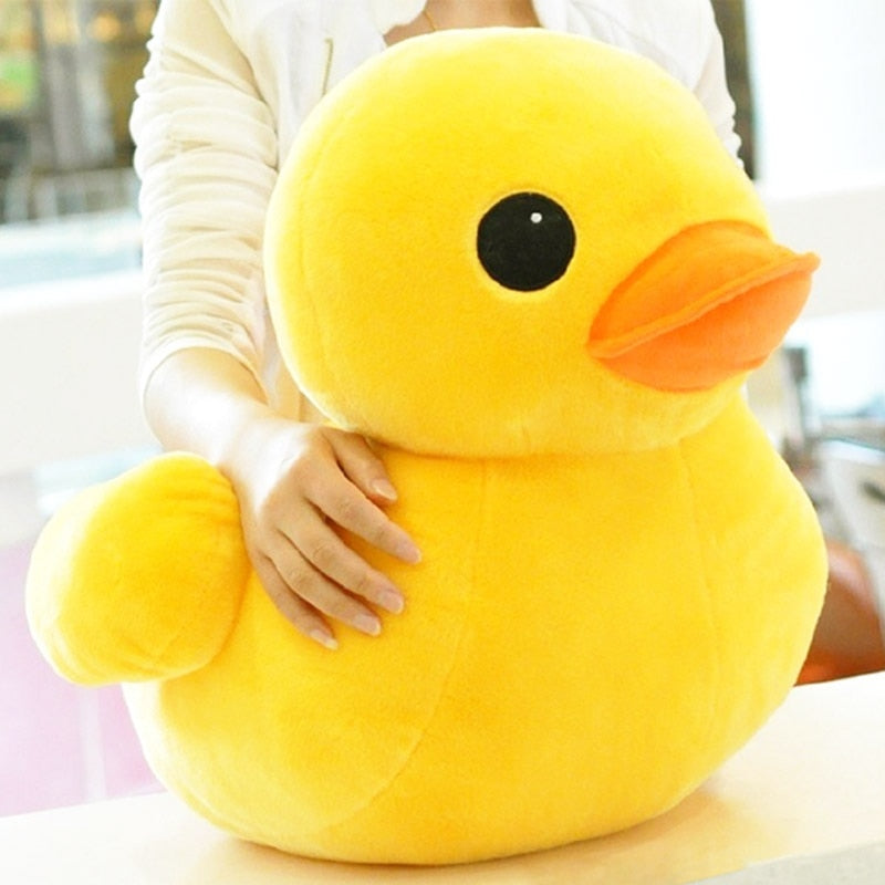 Small yellow duck plush toy