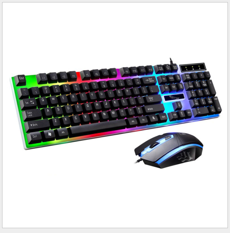 G21 Wired U U Mouse And Keyboard Set Suspended Lighting Mechanical Feel Game Mouse And Keyboard Set