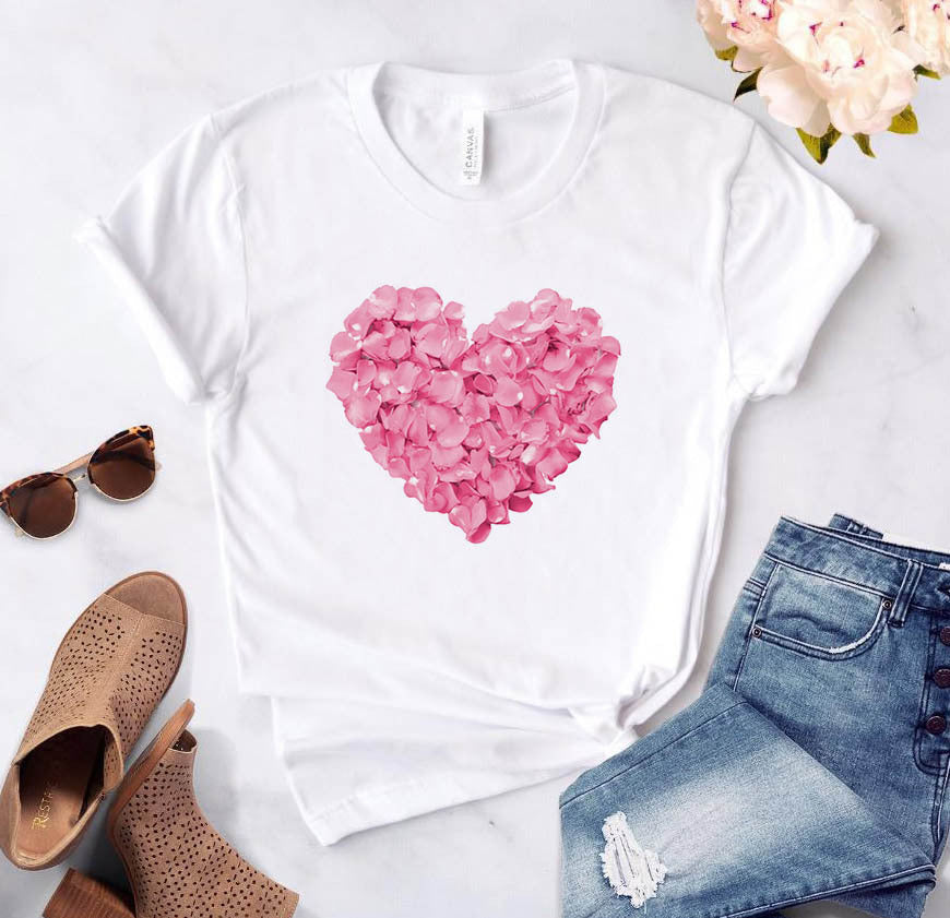 Personalized Letter Print Ladies T-shirt