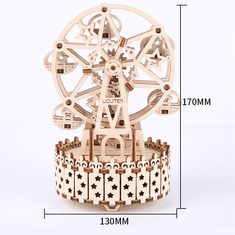 Wooden Ferris Wheel Rotating Music Box