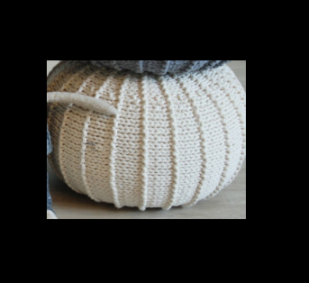 Home Decor Hand Knitted Lazy Sofa Pouf