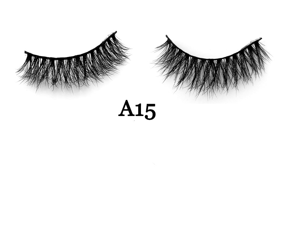 Handmade 3D Mink Full Strip False Eyelashes - Family