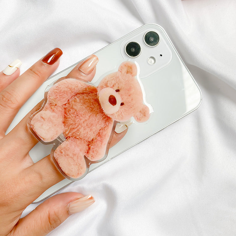 Cute Bear Niche Mobile Phone Ring Buckle