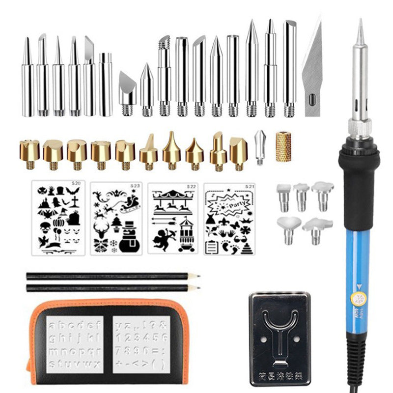 Thermostat Electric Soldering Iron Set 60W Engraving Pyrography Tool Internal Heating Electric Soldering Iron Repair Pen Electric Soldering Iron Kit