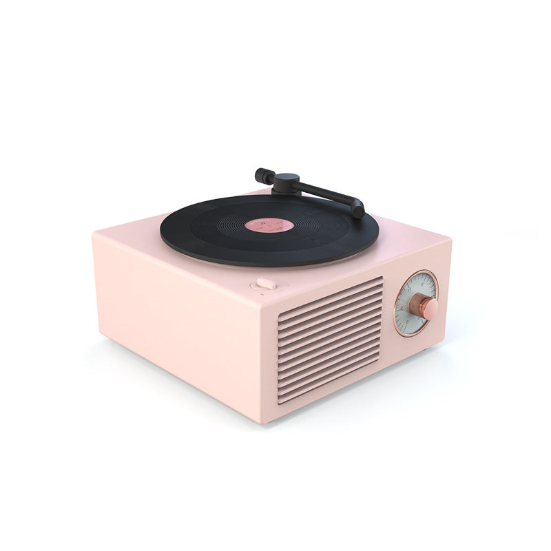 Vinyl record player bluetooth speaker