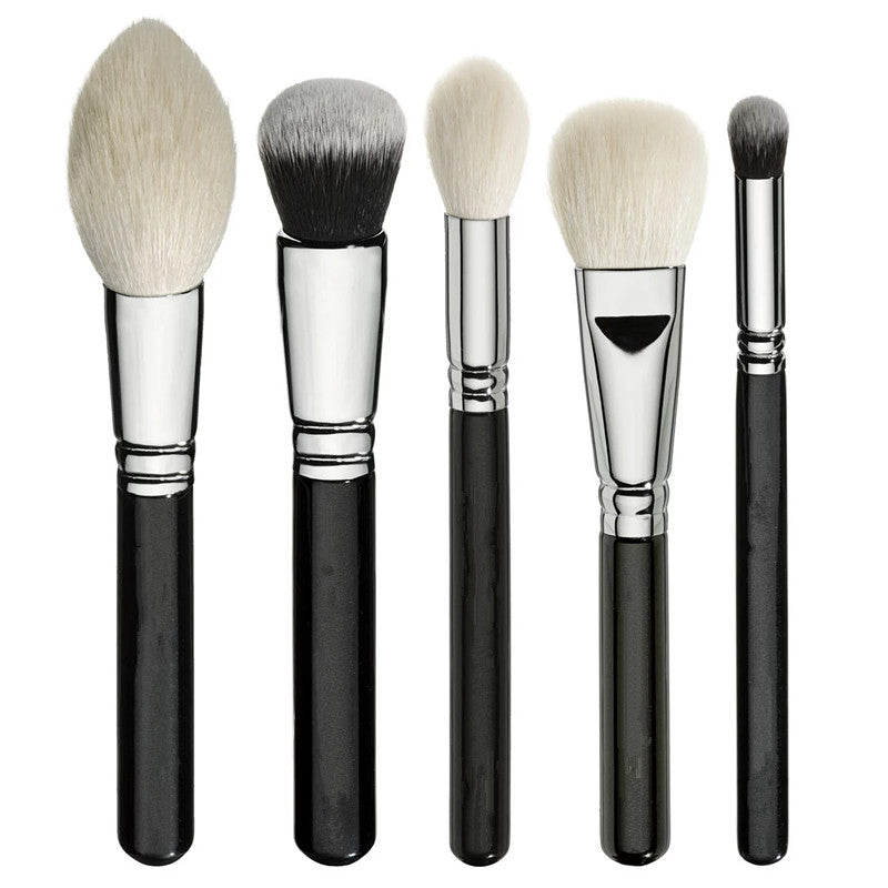 15pcs black makeup brushes