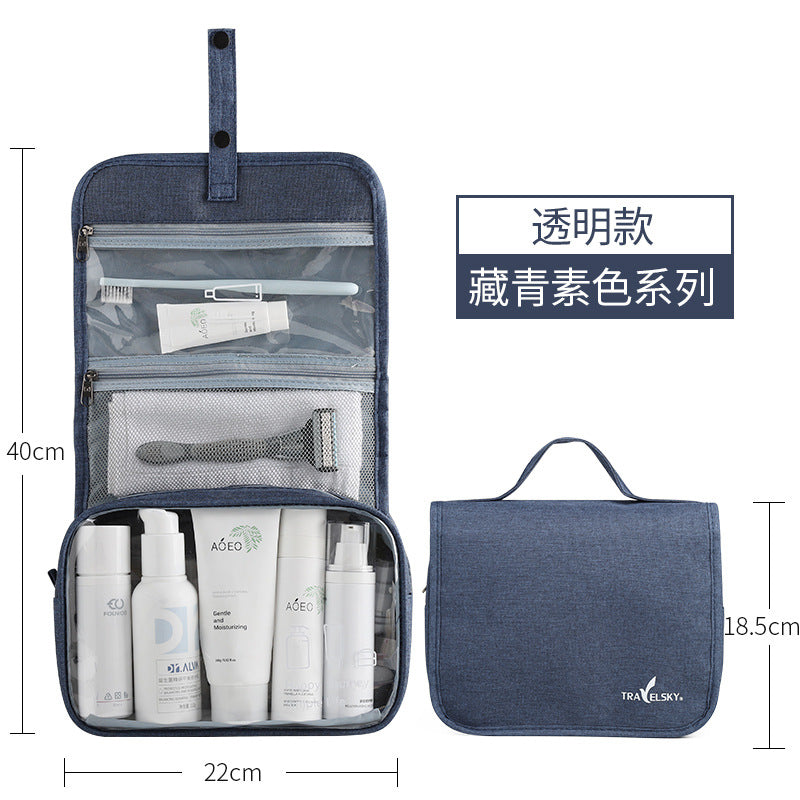 Hook Wash Bag Portable Men's Wash Cosmetic Bag Travel Waterproof Folding Storage Bag