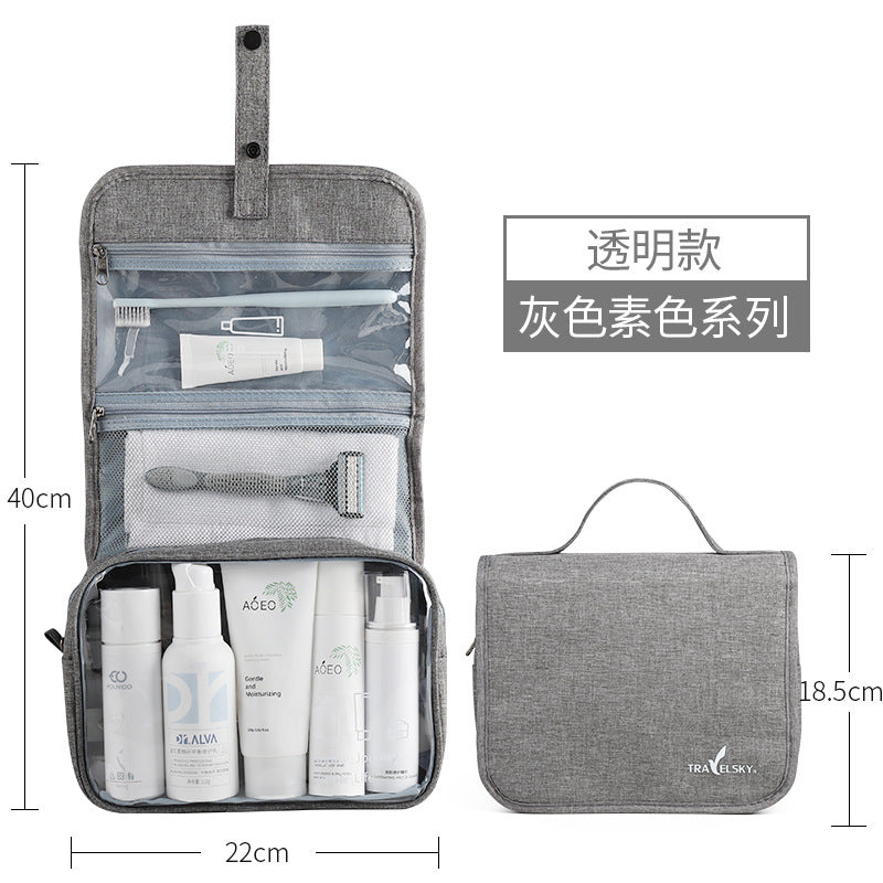 Hook Wash Bag Portable Men's Wash Cosmetic Bag Travel Waterproof Folding Storage Bag