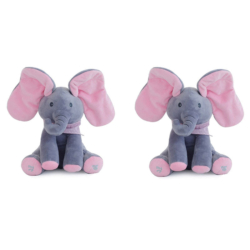 Peekaboo Elephant Plush Toy Children's Educational Electric