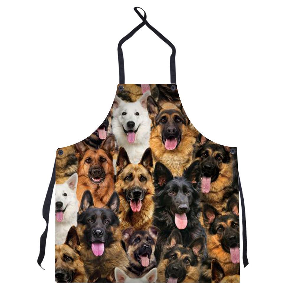 New Style Print Burst Uniform Solid Color Apron