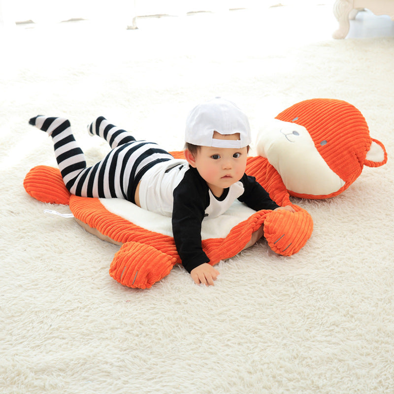 Plush cute cartoon sleeping pad