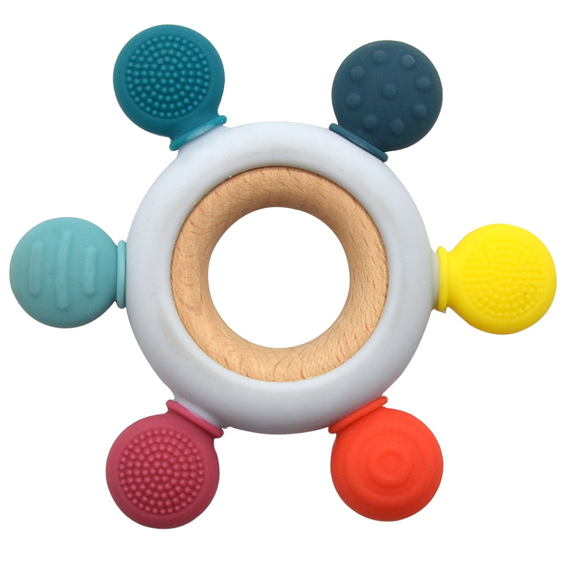 Baby Teether Molar Toy Color Silicone Rudder