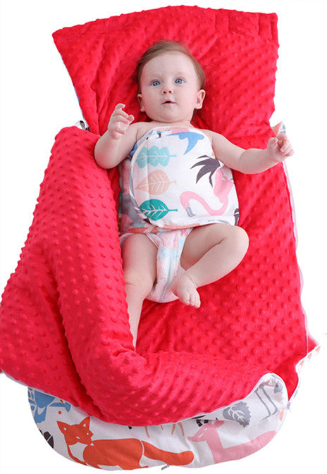 Newborn Baby Blanket Warm Fleece Stroller Cover Quilt